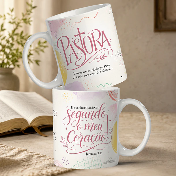 5 Artes para Caneca Dia Do Pastor Arquivo Editável  6