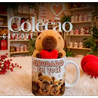 6 Artes para Caneca Dia dos Namorados Capivara Caplove Arquivo em Jpg 1
