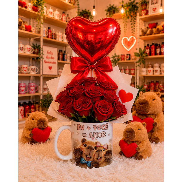 6 Artes para Caneca Dia dos Namorados Capivara Caplove Arquivo em Jpg 5
