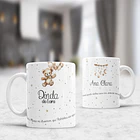 10 Artes para Caneca Padrinhos Ursinhos Minimalista Arquivo Editável  7