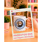 10 Artes para Caneca Santinhos Catolicos Café com Voce Arquivo Editável  4