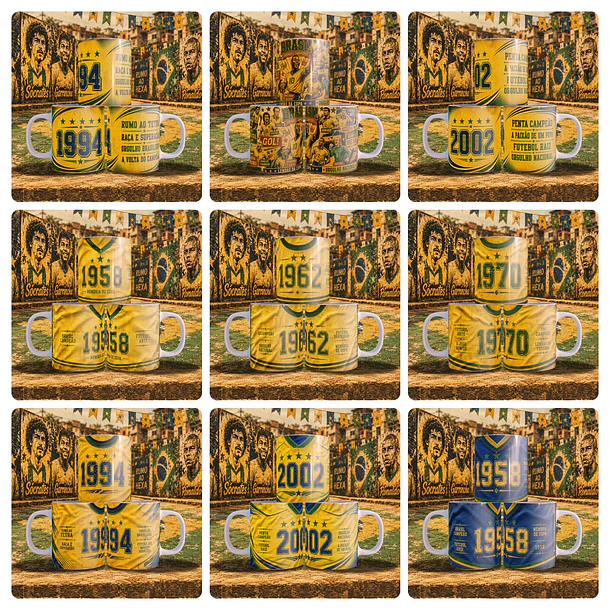 19 Artes para Caneca Grades craques da Copa Arquivo em Jpg 2