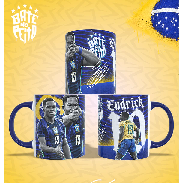 3 Artes para Caneca Endrick Copa Brasil Arquivo em Jpg 1