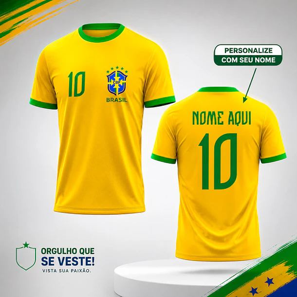 Arte para Camiseta Brasil 2026 Arquivo Editável 1