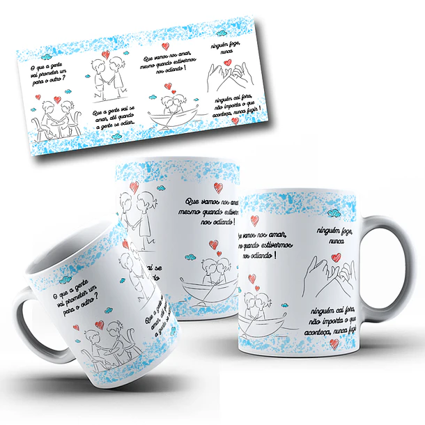 2 Artes para Caneca O Que A Gente Prometer um para o outro Arquivo em Jpg 2