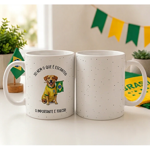 7 Artes para Caneca Brasil Copa do Mundo Arquivo Editável  9