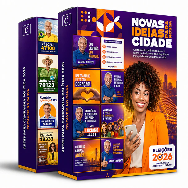 Pack Canva Arte Politica 2.0 Campanha Eleitoral, Eleições, Político Editáveis 1