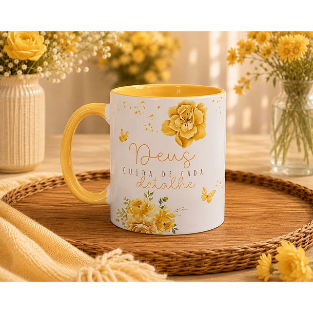 6 Artes para Caneca Florescendo Na Fé Arquivo em Canva   1