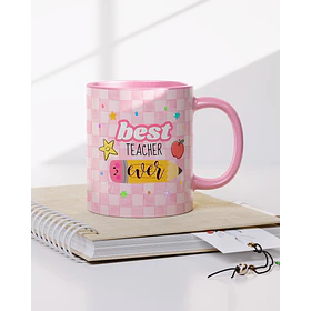 Artes para Caneca Professora Best Teacher Ever em Png