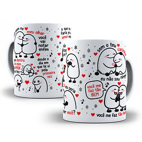 Artes para Caneca Flork Olha bem no meu olhar, você vai notar, enfim, Que dentro de mim, o amor se fez - Música Ferrugem em Png