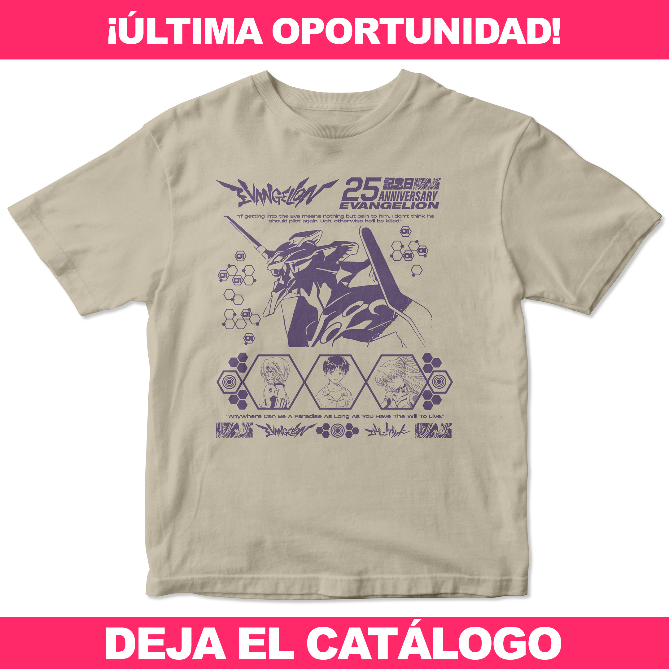Neon Genesis Evangelion - Polera Manga Corta 1