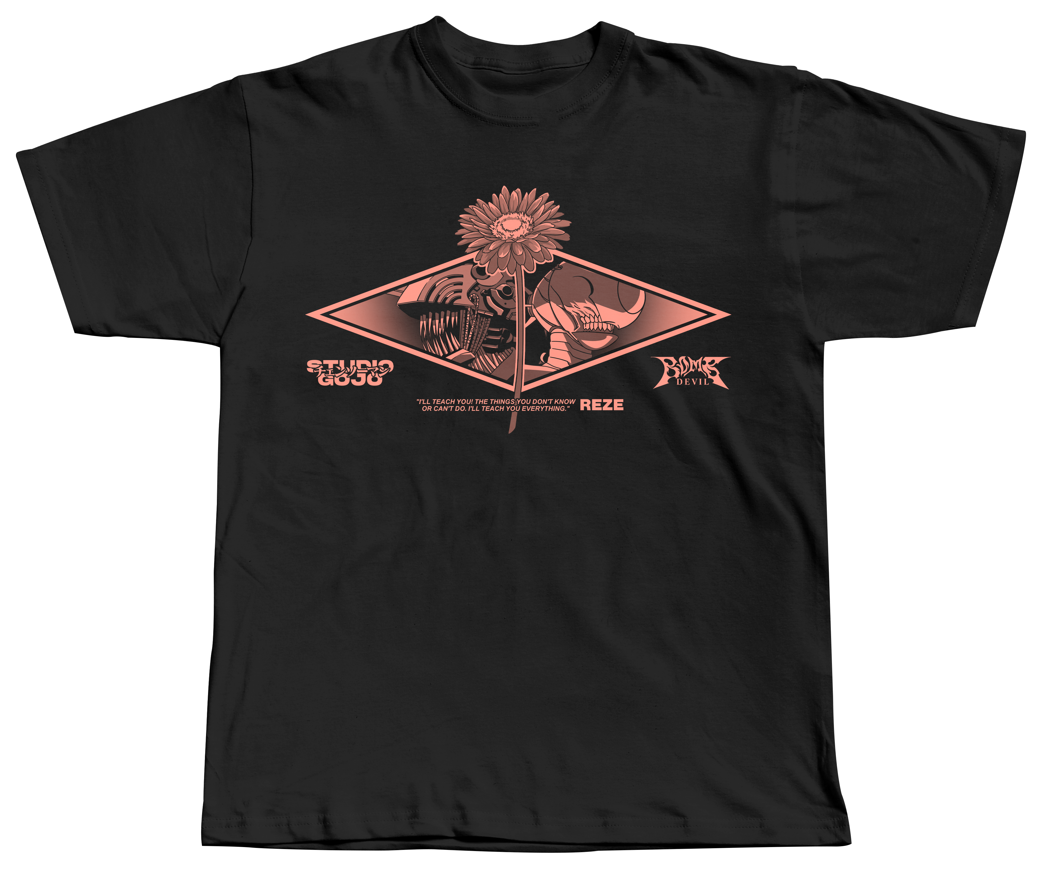 Chainsaw Man - REZE Devil Bomb - Polera Manga Corta doble estampado 2