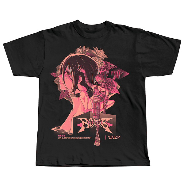 Chainsaw Man - REZE Devil Bomb - Polera Manga Corta - solo frontal