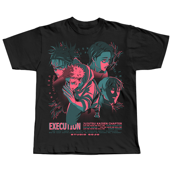 Itadorio Yuji "execution" - Jujutsu Kaisen -  Polera Manga Corta
