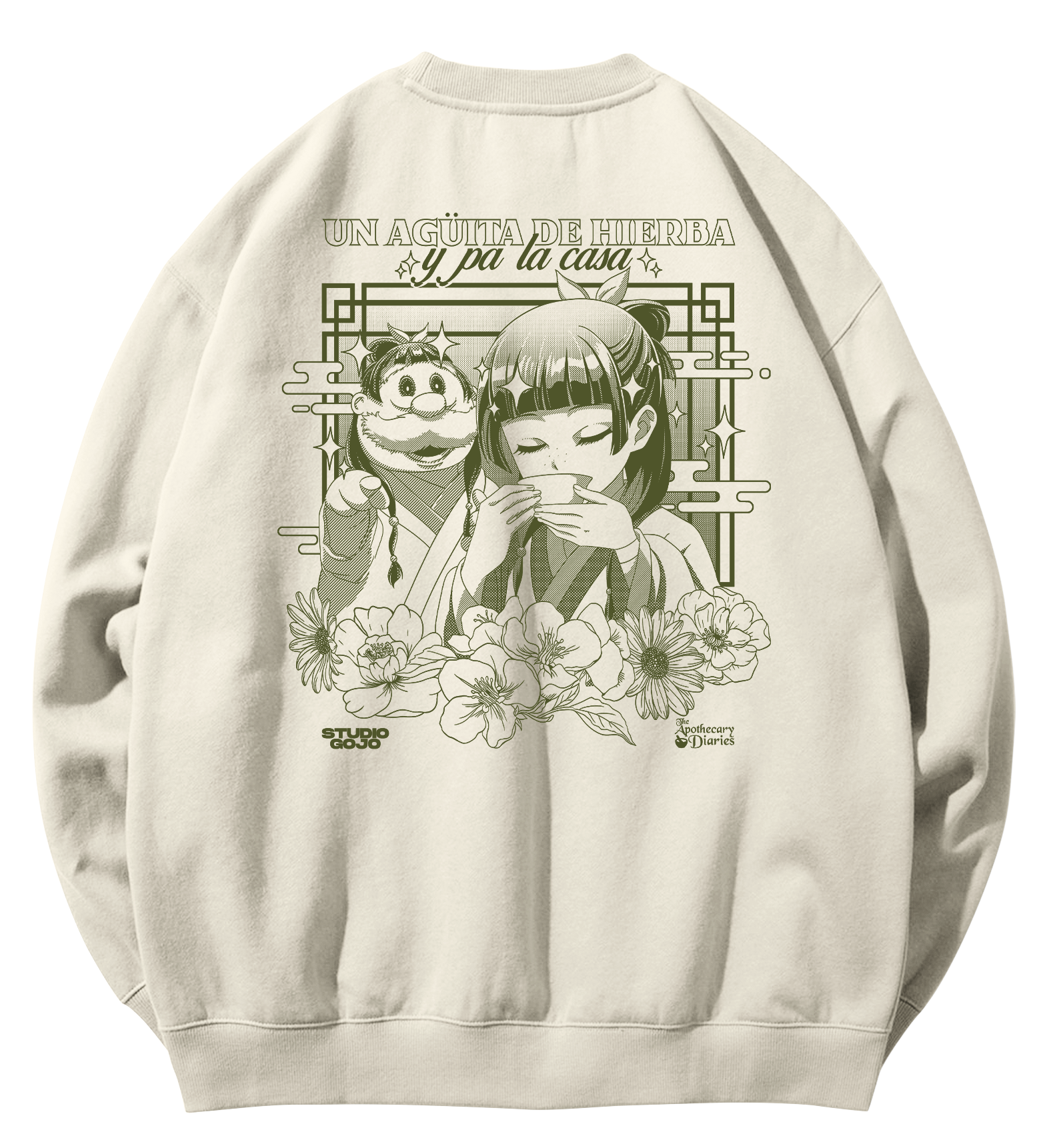 Maomao #2 - Agüita de Hierbas - Poleron Polo DOBLE ESTAMPADO 2