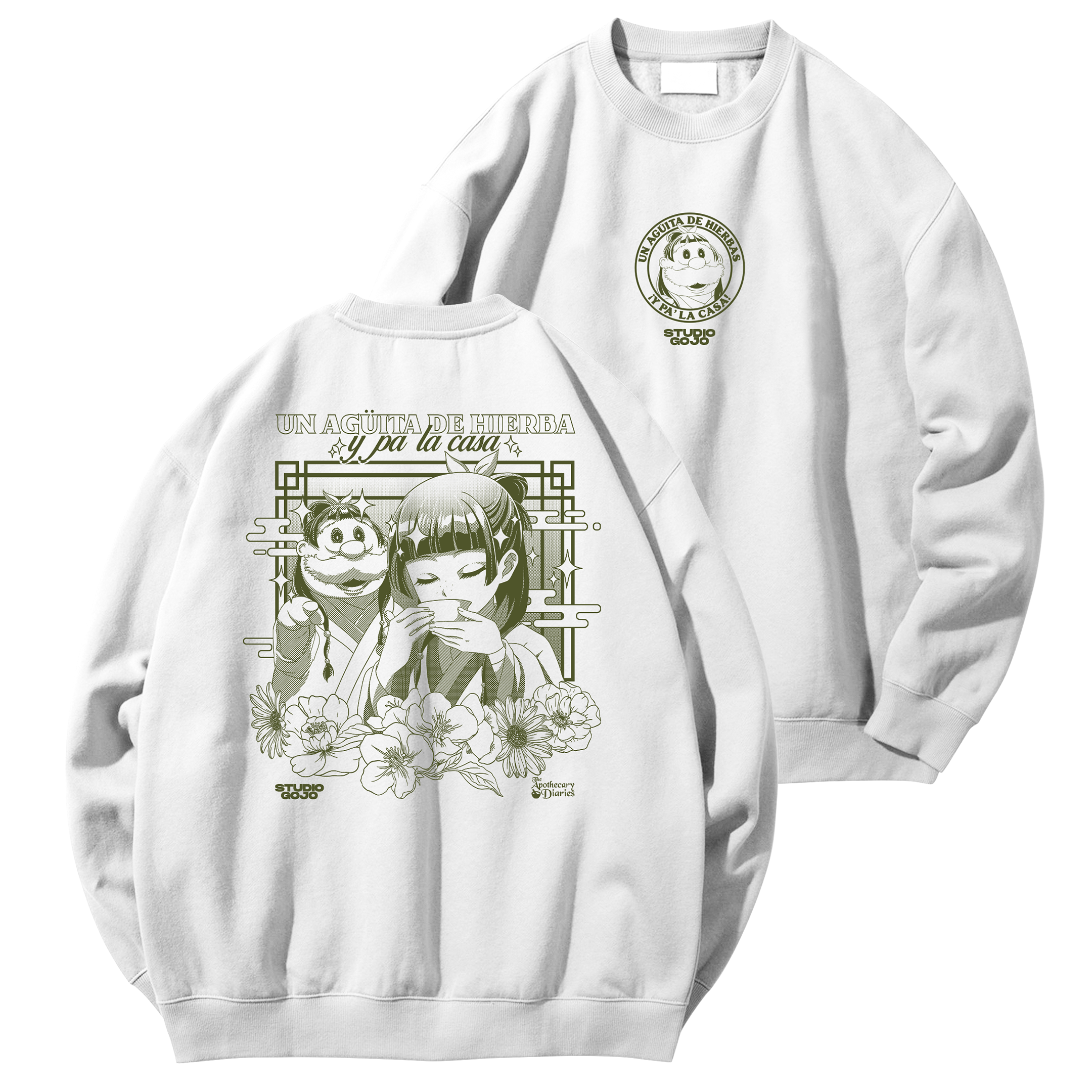 Maomao #2 - Agüita de Hierbas - Poleron Polo DOBLE ESTAMPADO 4