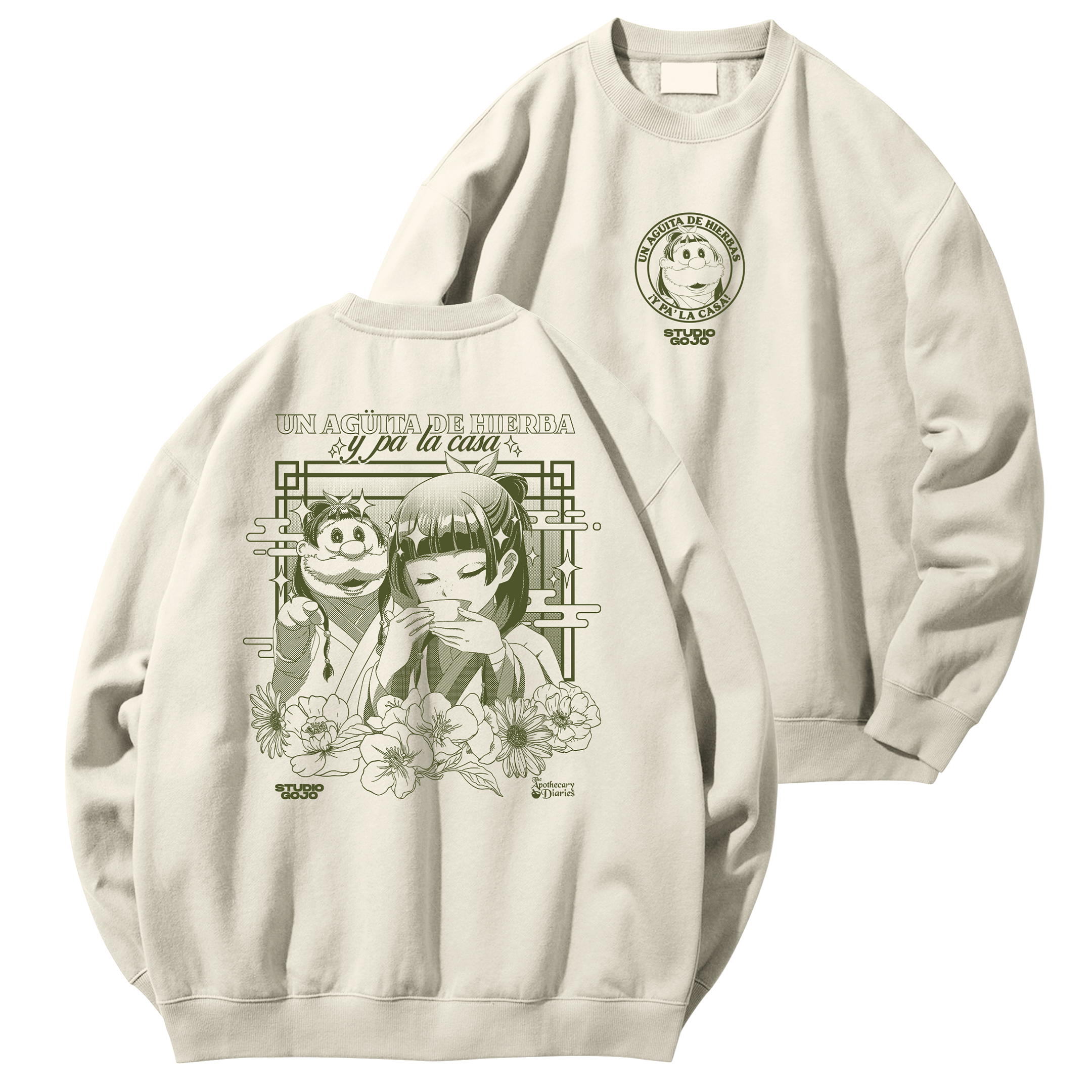 Maomao #2 - Agüita de Hierbas - Poleron Polo DOBLE ESTAMPADO 1