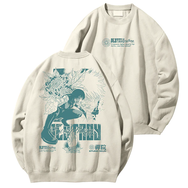 Maki Zenin V2 - Jujutsu Kaisen - Poleron Polo DOBLE ESTAMPADO