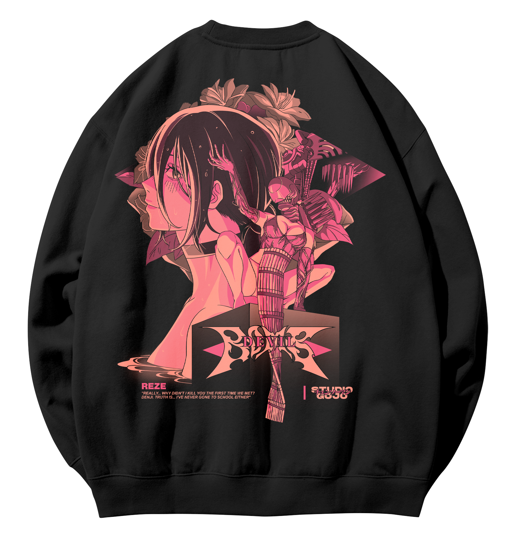 Reze Devil Bomb - Chainsaw Man - Poleron Polo DOBLE ESTAMPADO 3