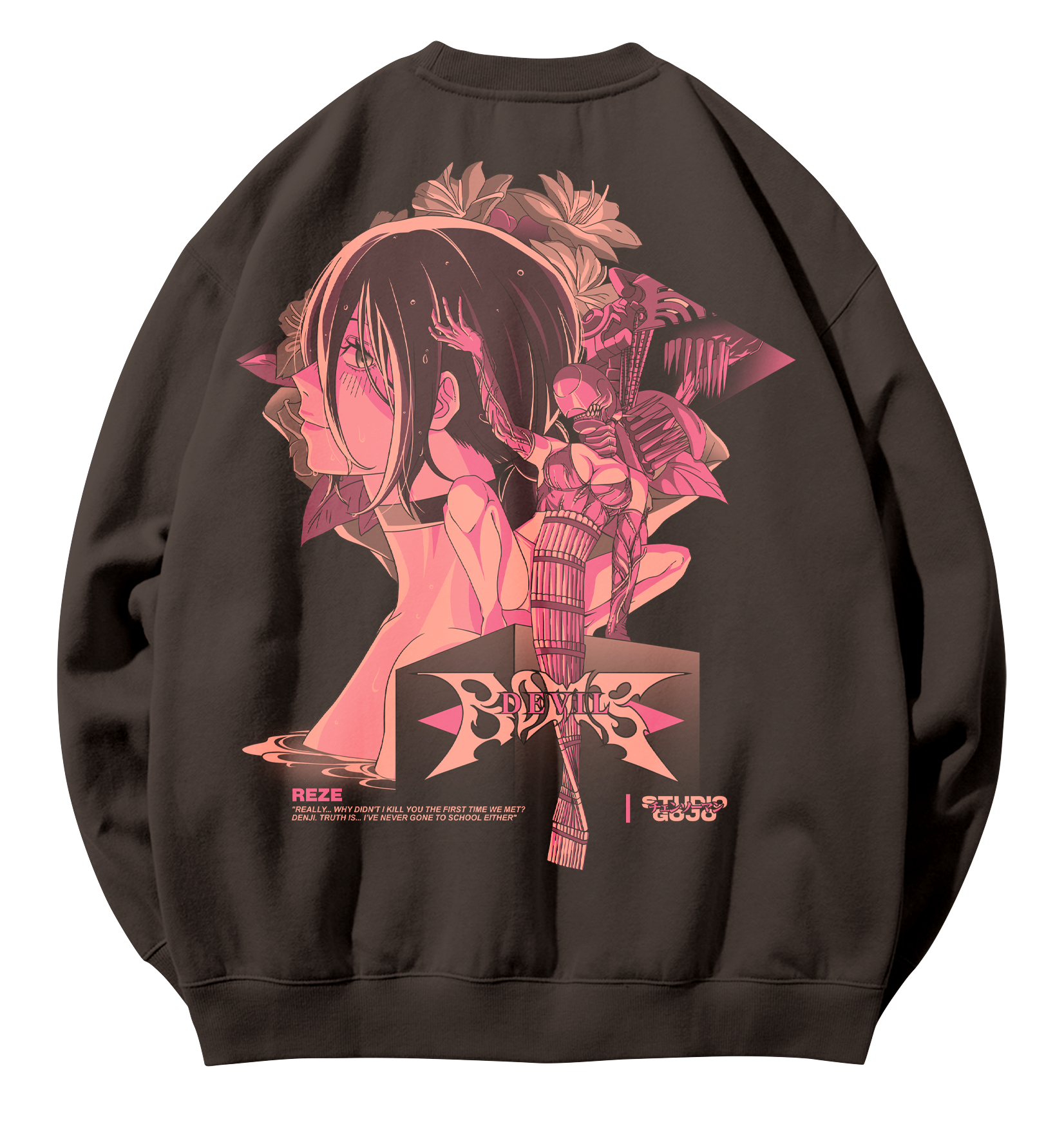 Reze Devil Bomb - Chainsaw Man - Poleron Polo DOBLE ESTAMPADO 6