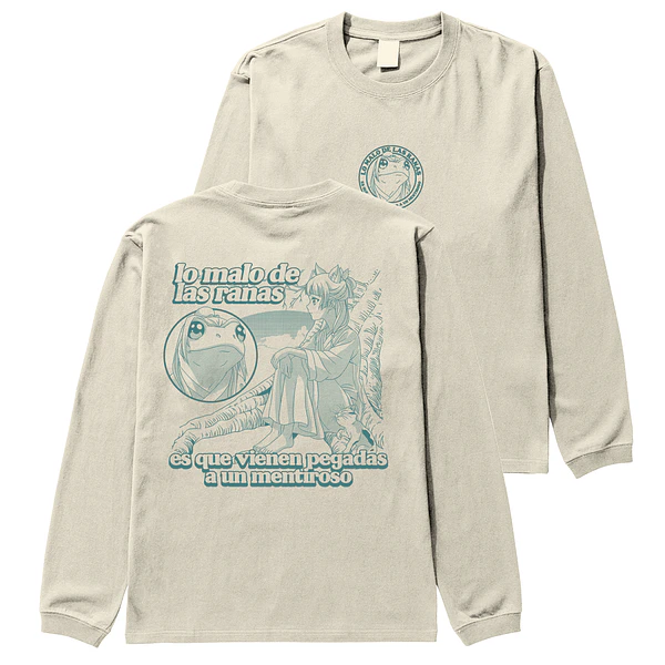 "Ranas" Maomao - Diarios de la Boticaria - Polera manga larga DOBLE ESTAMPADO