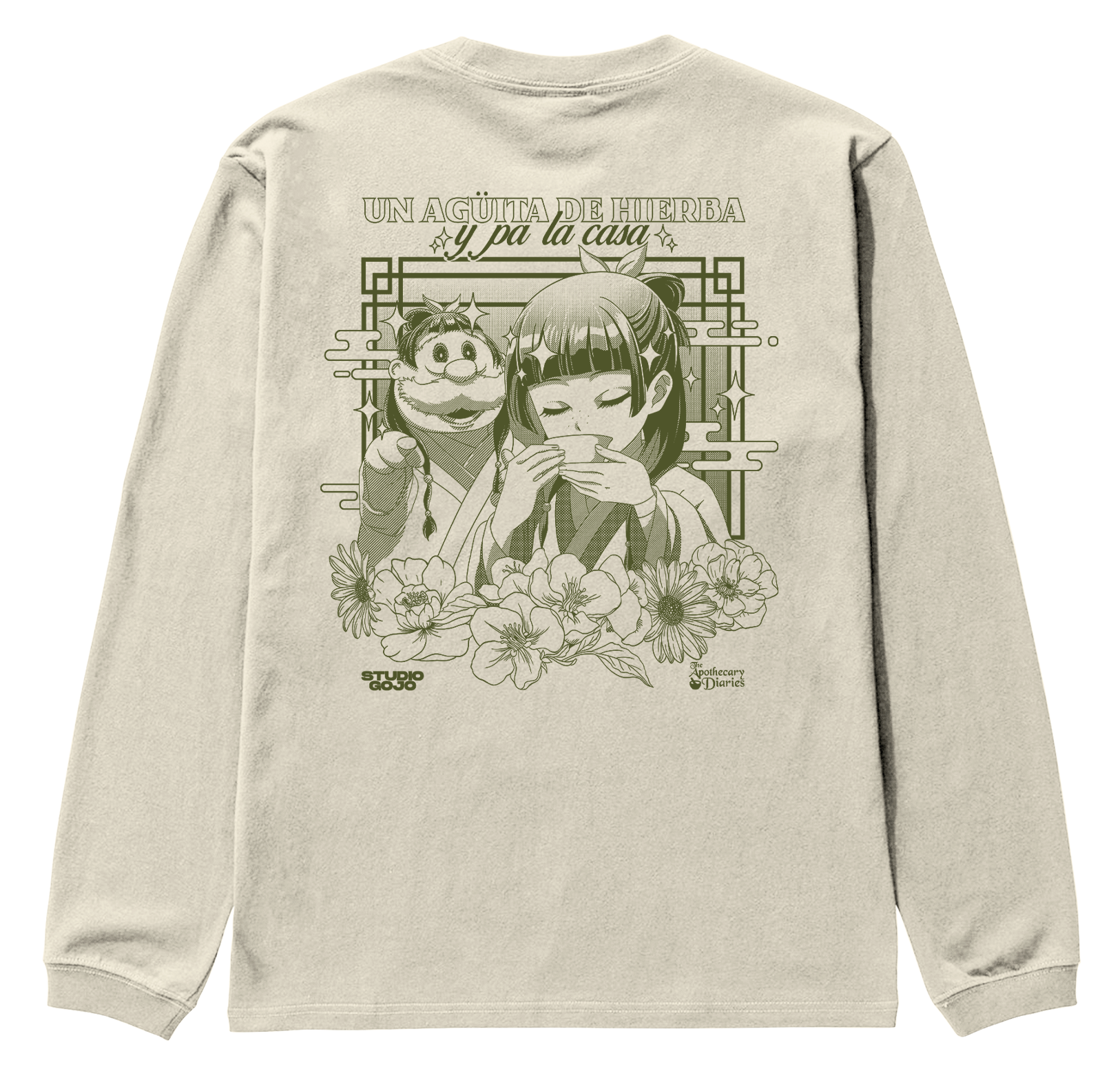 Maomao #2 - Agüita de Hierbas - Polera manga larga DOBLE ESTAMPADO 6
