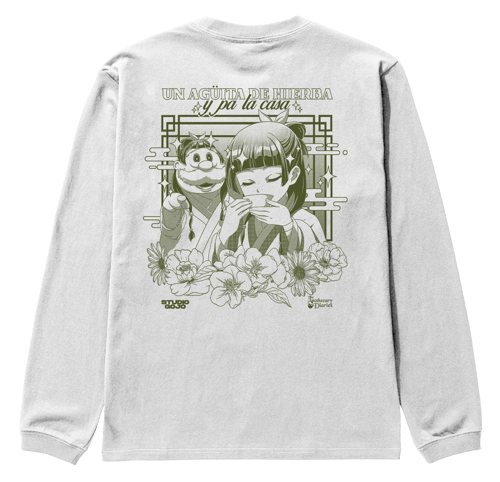 Maomao #2 - Agüita de Hierbas - Polera manga larga DOBLE ESTAMPADO 3