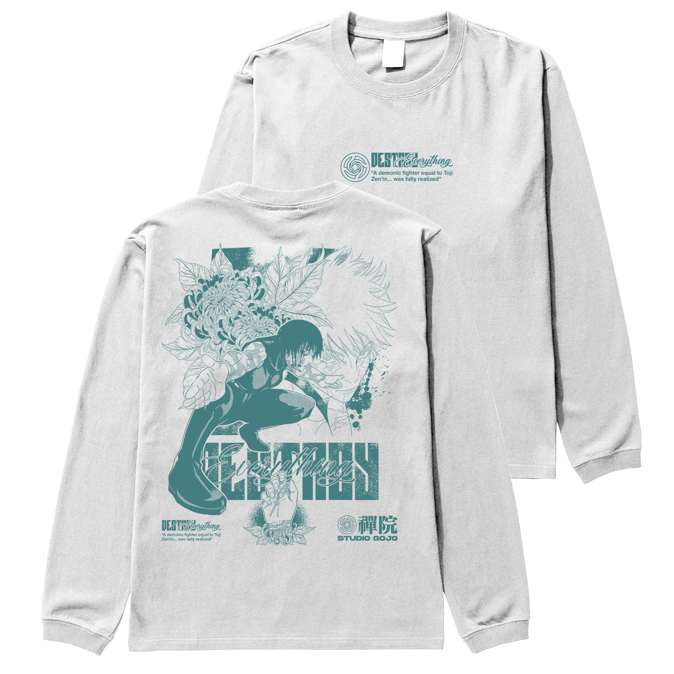 Maki Zenin V2 - Jujutsu Kaisen - Polera manga larga DOBLE ESTAMPADO 4