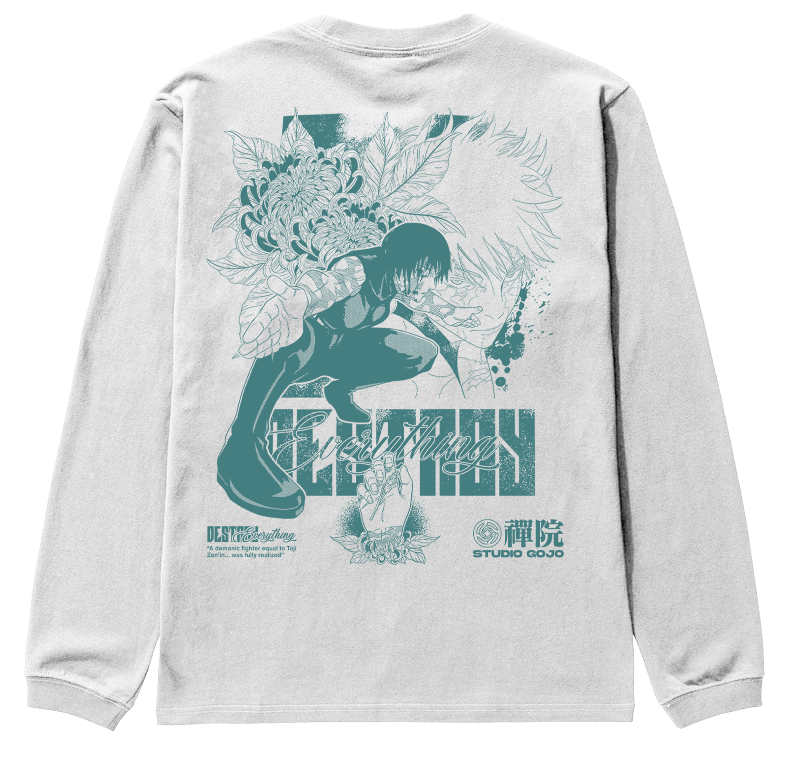 Maki Zenin V2 - Jujutsu Kaisen - Polera manga larga DOBLE ESTAMPADO 6