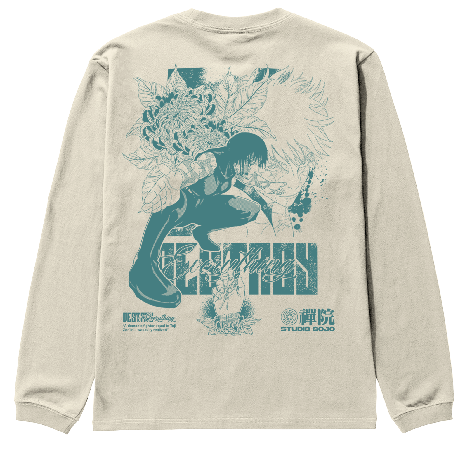 Maki Zenin V2 - Jujutsu Kaisen - Polera manga larga DOBLE ESTAMPADO 3