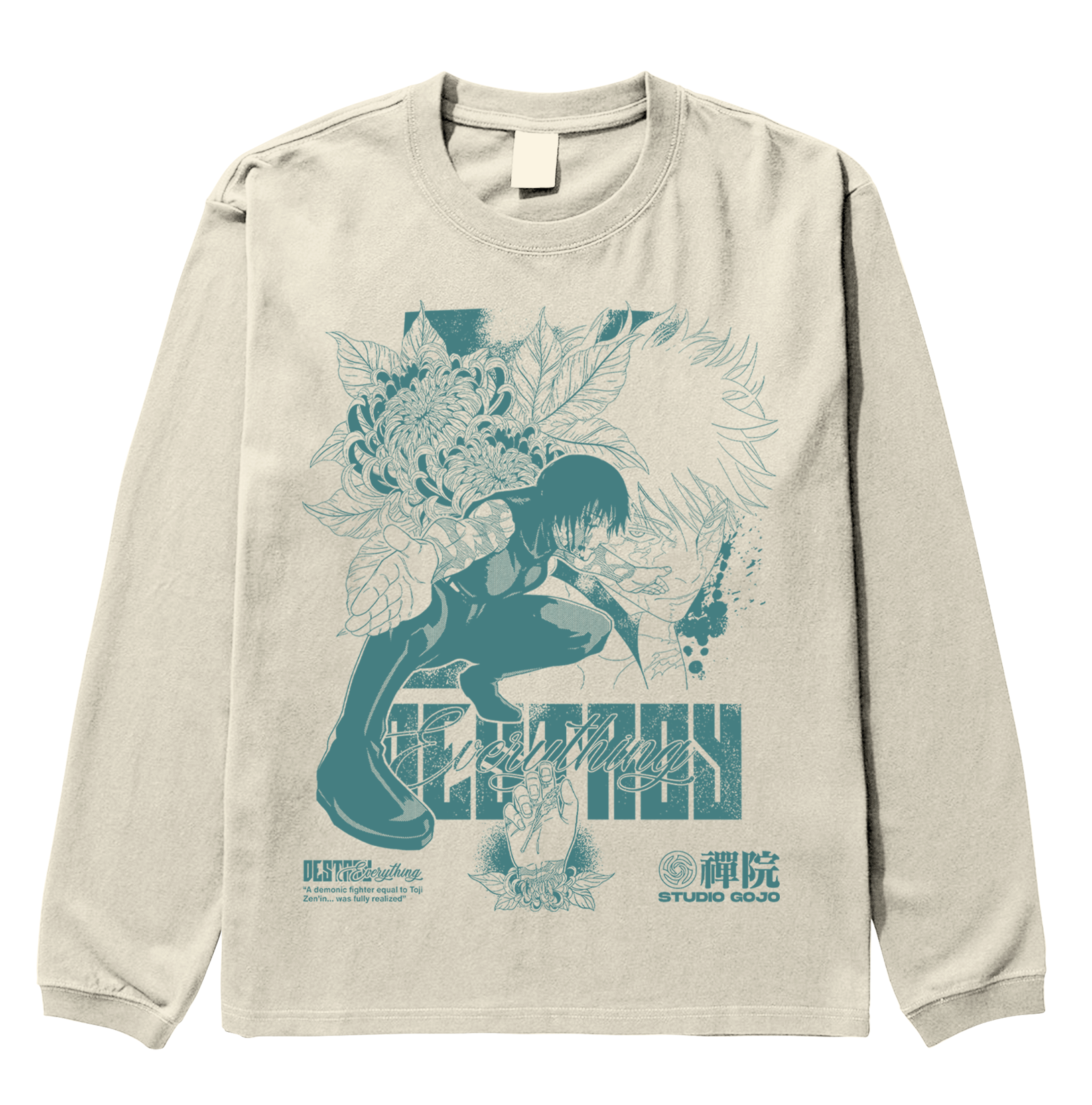 Maki Zenin V2 - Jujutsu Kaisen - Polera manga larga SOLO FRONTAL 2