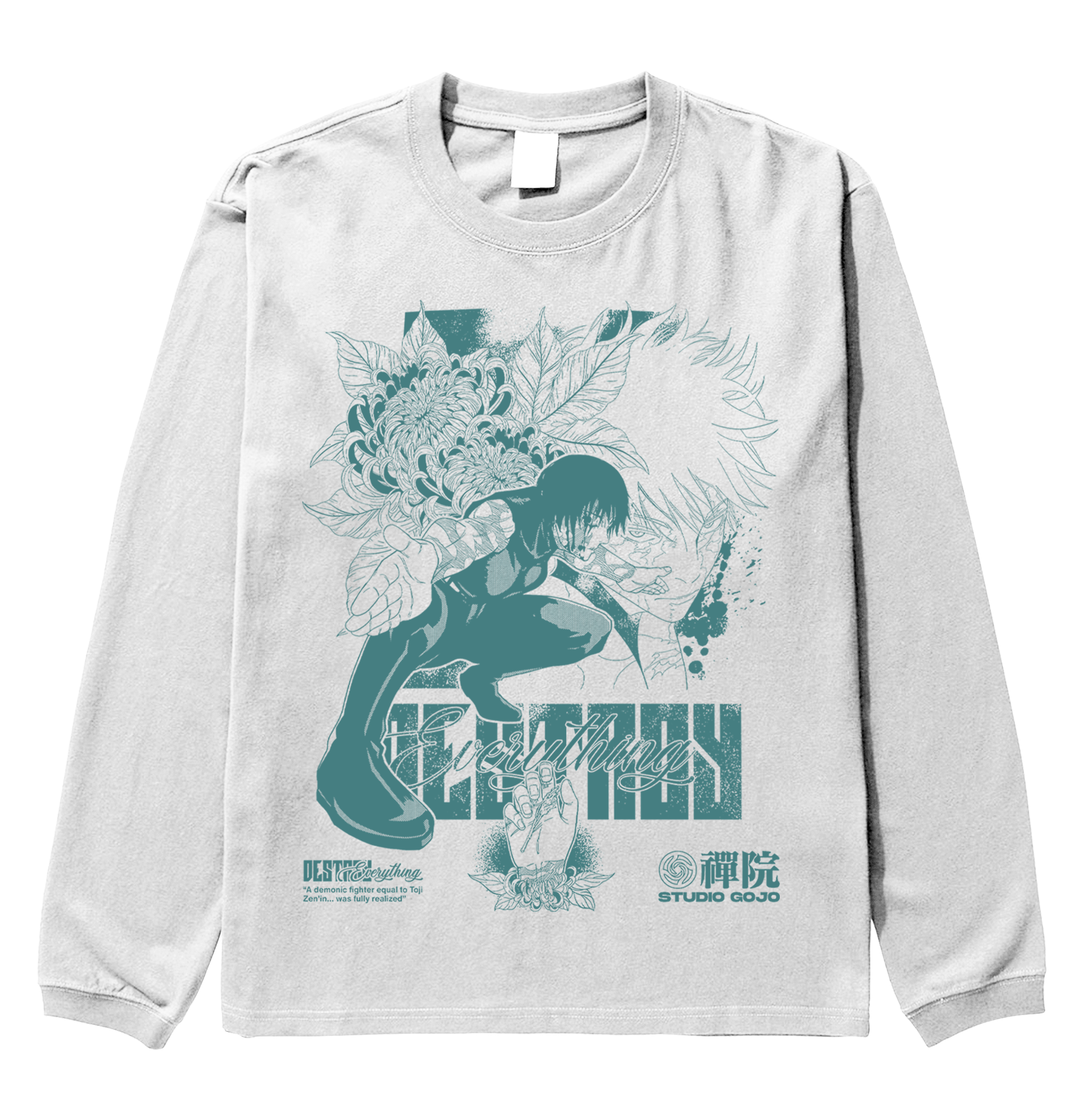 Maki Zenin V2 - Jujutsu Kaisen - Polera manga larga SOLO FRONTAL 1