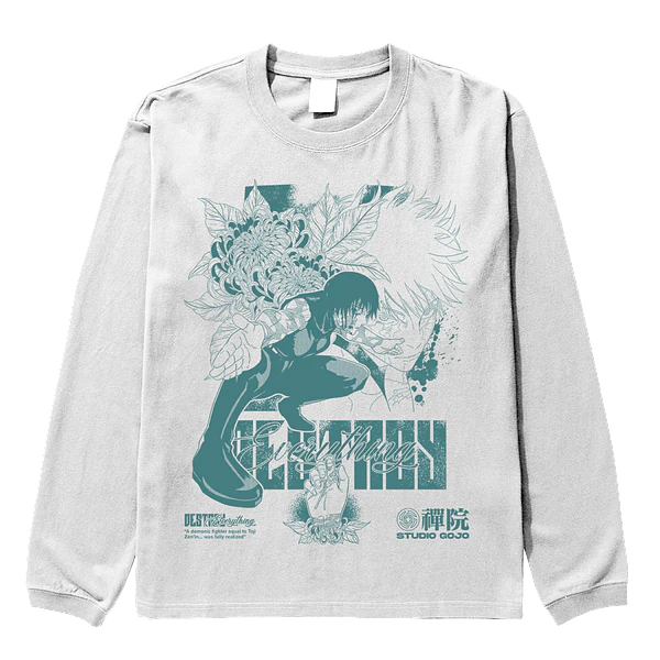 Maki Zenin V2 - Jujutsu Kaisen - Polera manga larga SOLO FRONTAL