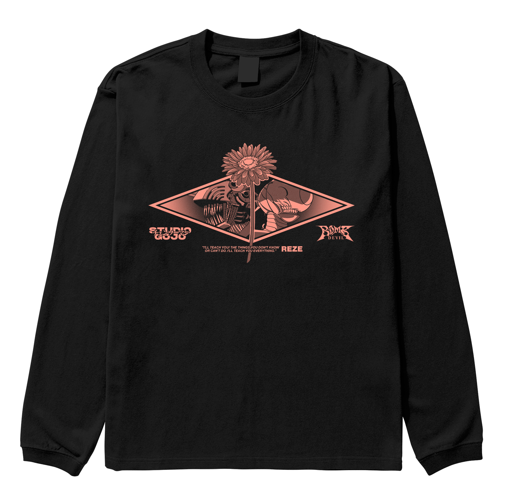 Reze Devil Bomb - Chainsaw Man - Polera manga larga DOBLE ESTAMPADO 2