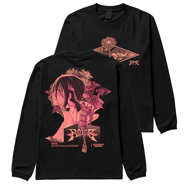 Reze Devil Bomb - Chainsaw Man - Polera manga larga DOBLE ESTAMPADO