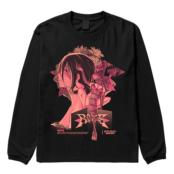 Reze Devil Bomb - Chainsaw Man - Polera manga larga SOLO FRONTAL