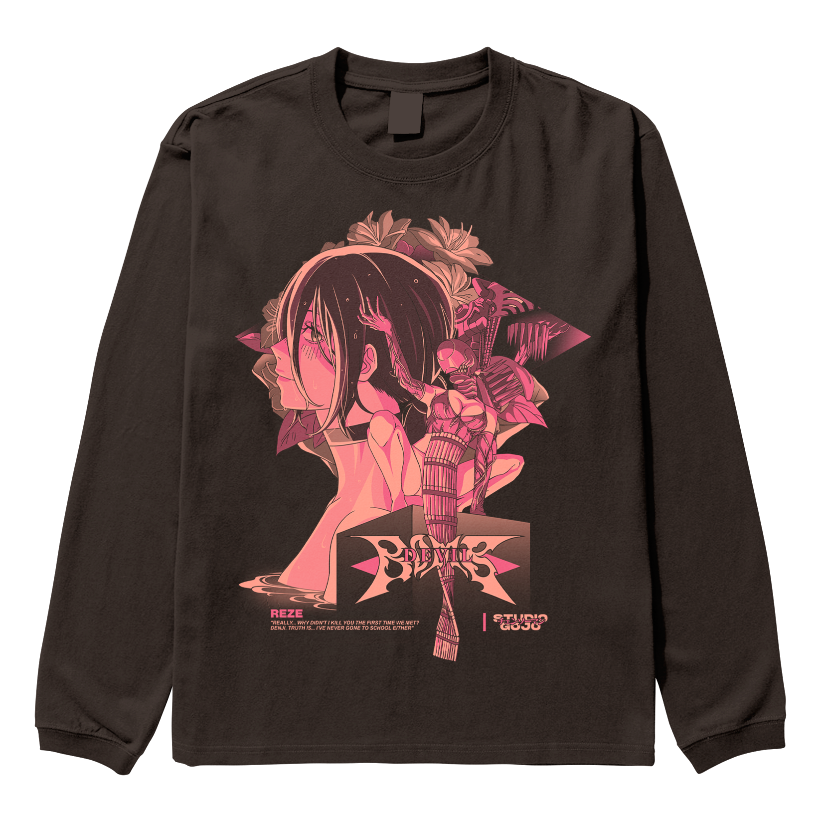 Reze Devil Bomb - Chainsaw Man - Polera manga larga SOLO FRONTAL 2