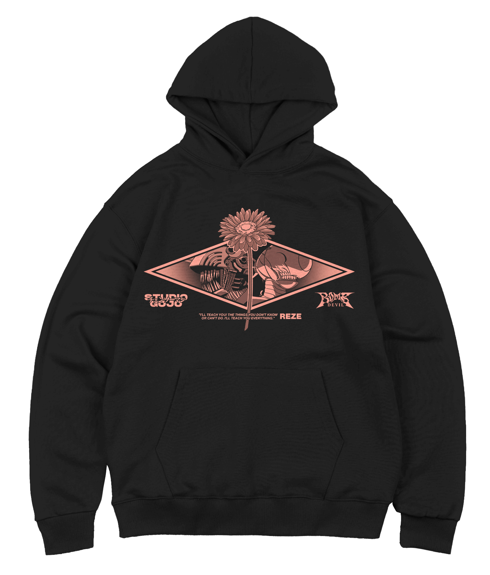 Reze Devil Bomb - Chainsaw Man - Poleron Canguro DOBLE ESTAMPADO 2