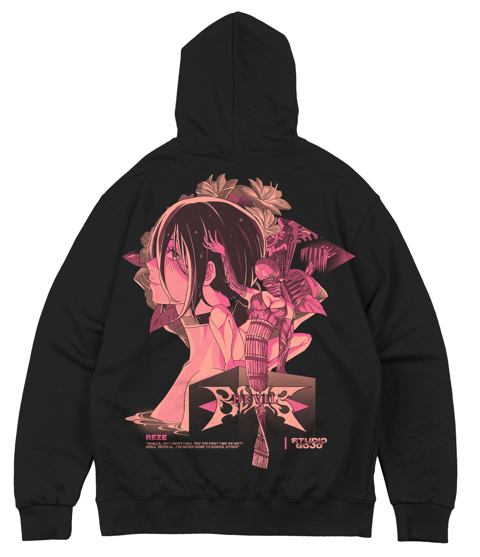 Reze Devil Bomb - Chainsaw Man - Poleron Canguro DOBLE ESTAMPADO 3