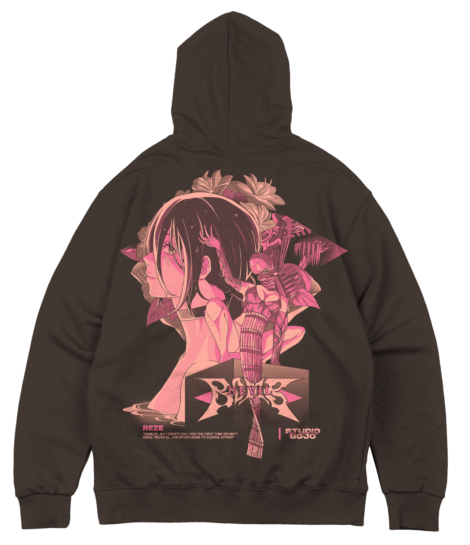 Reze Devil Bomb - Chainsaw Man - Poleron Canguro DOBLE ESTAMPADO 6