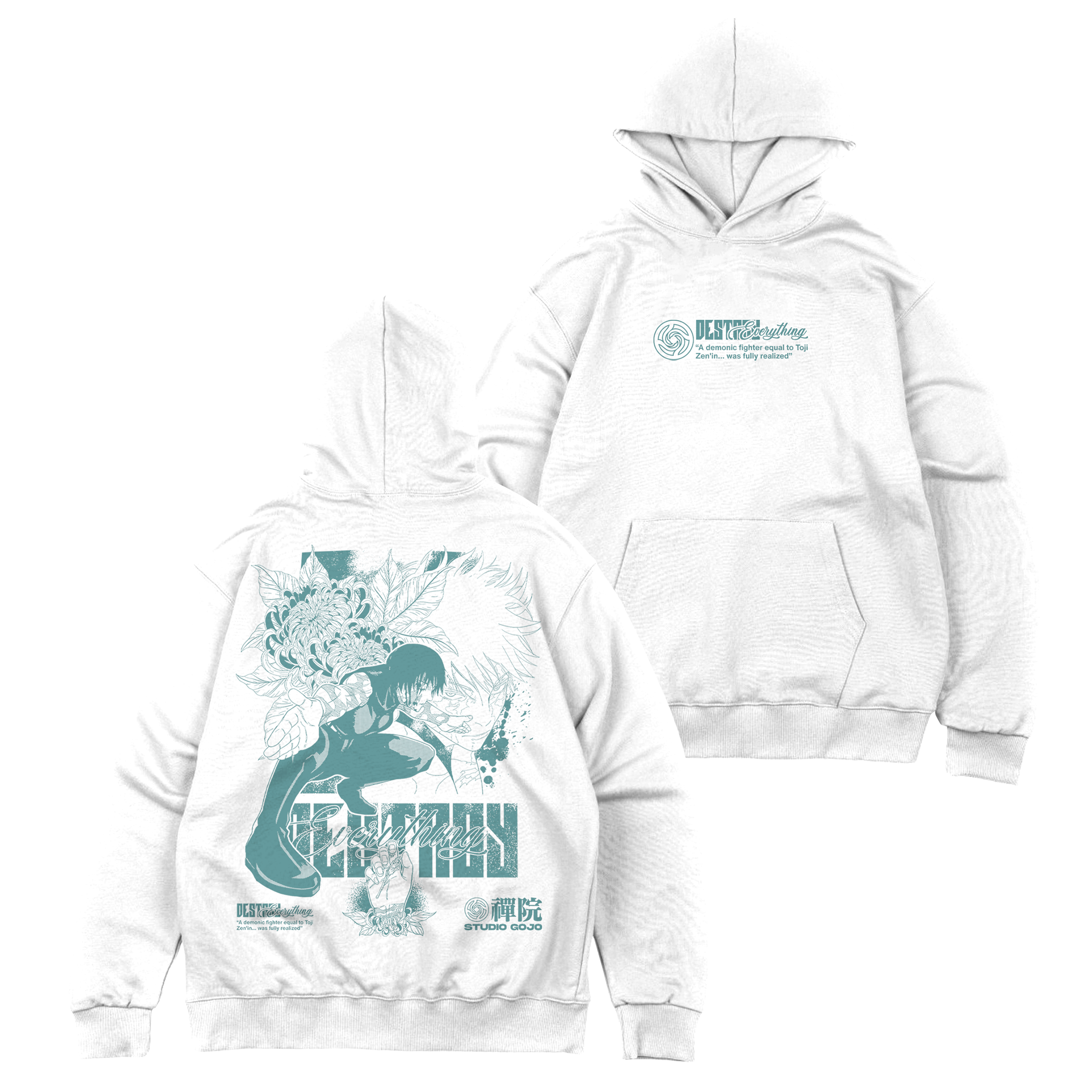 Maki Zenin V2 - Jujutsu Kaisen - Poleron Canguro DOBLE ESTAMPADO 4