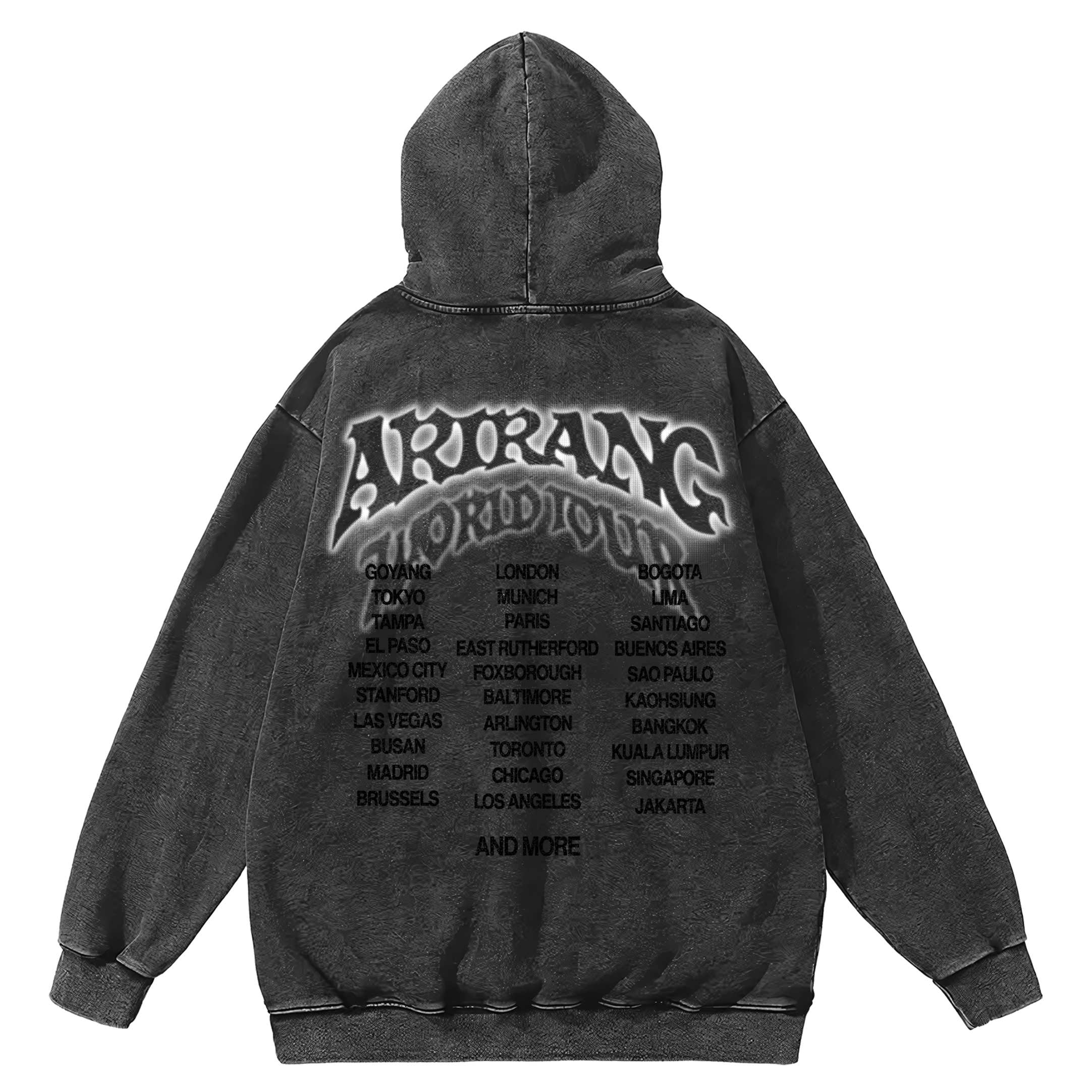 BTS Arirang World Tour #3 - Merch Tour - Poleron Canguro ACID WASH 2