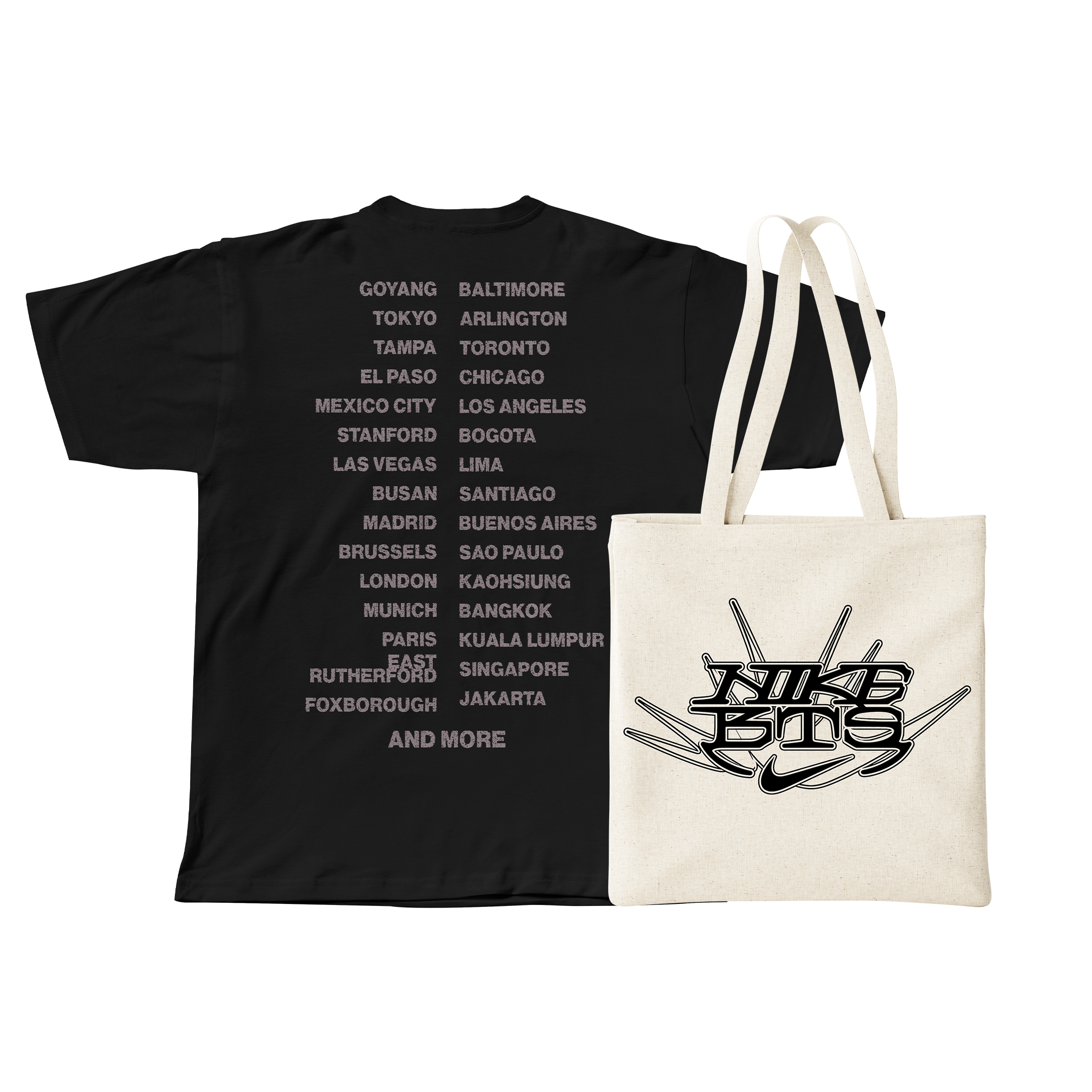 PACK PROMO NIKE Polera BTS Arirang + Tote Bag #1 2