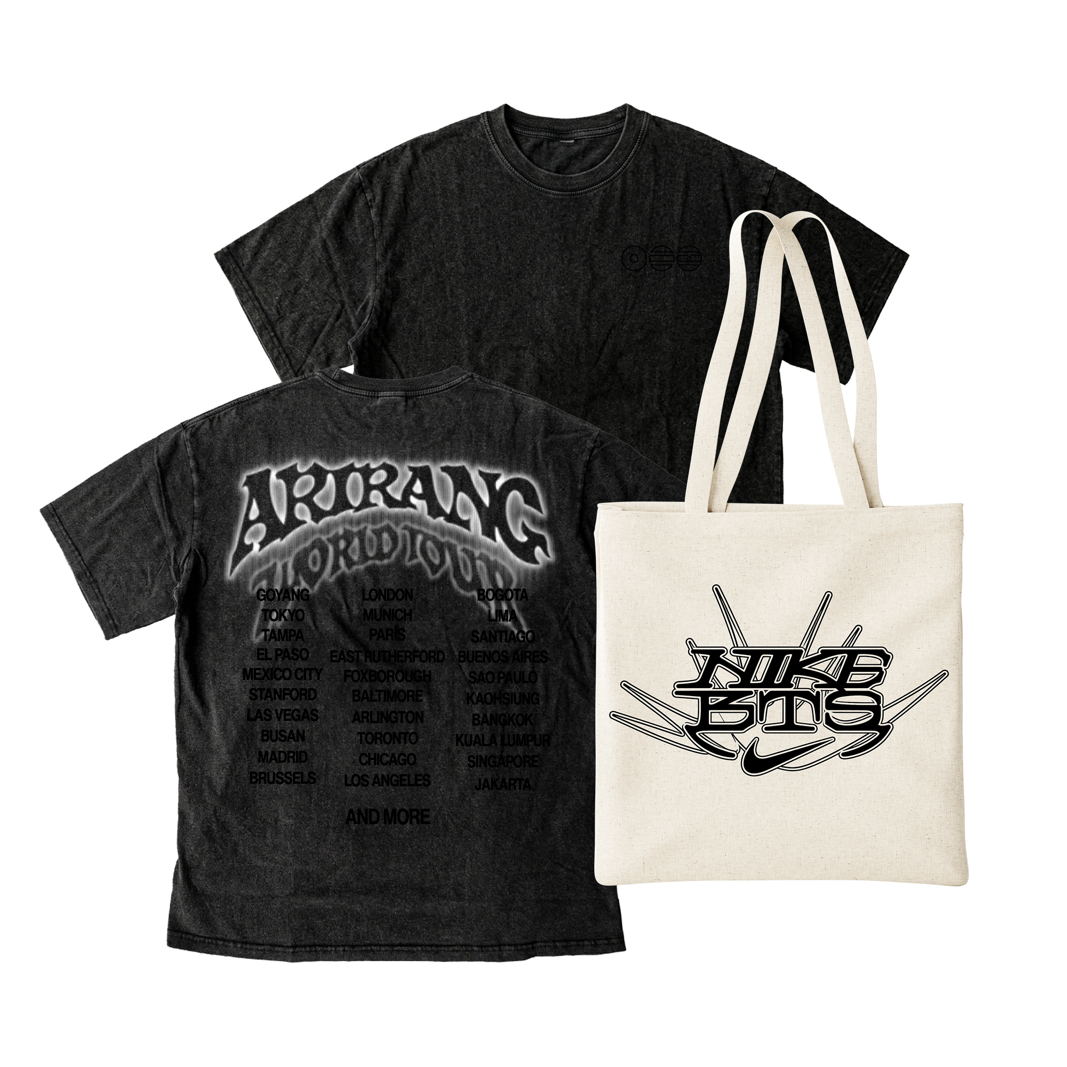 PACK PROMO NIKE Polera BTS Arirang + Tote Bag #3 2