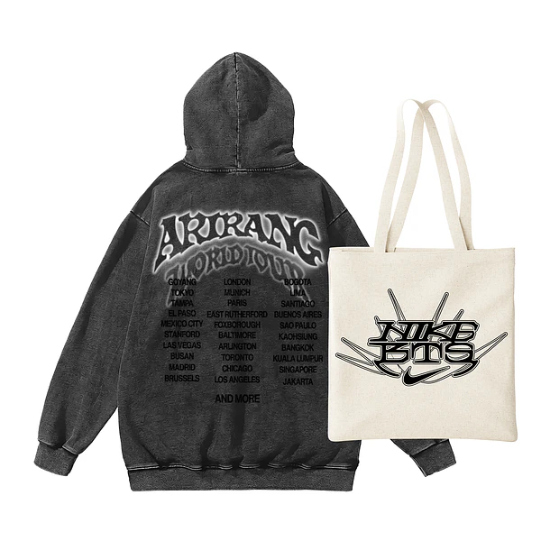 PACK PROMO NIKE Poleron BTS Arirang + Tote Bag 