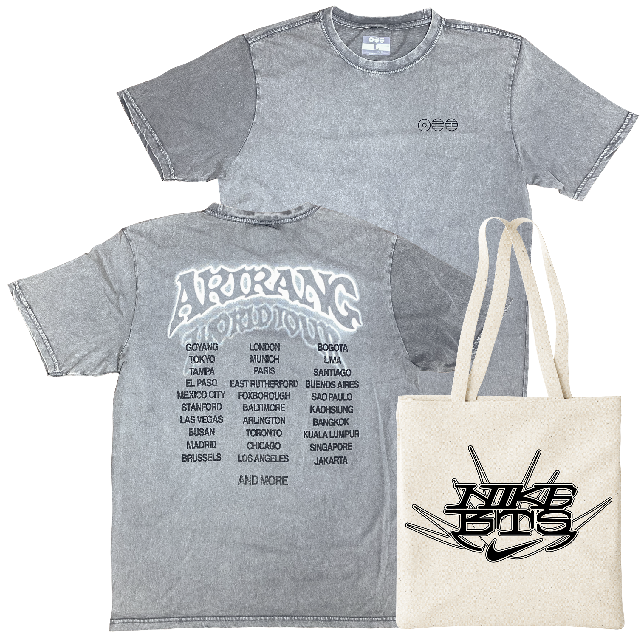 PACK PROMO NIKE Polera BTS Arirang + Tote Bag #3 2