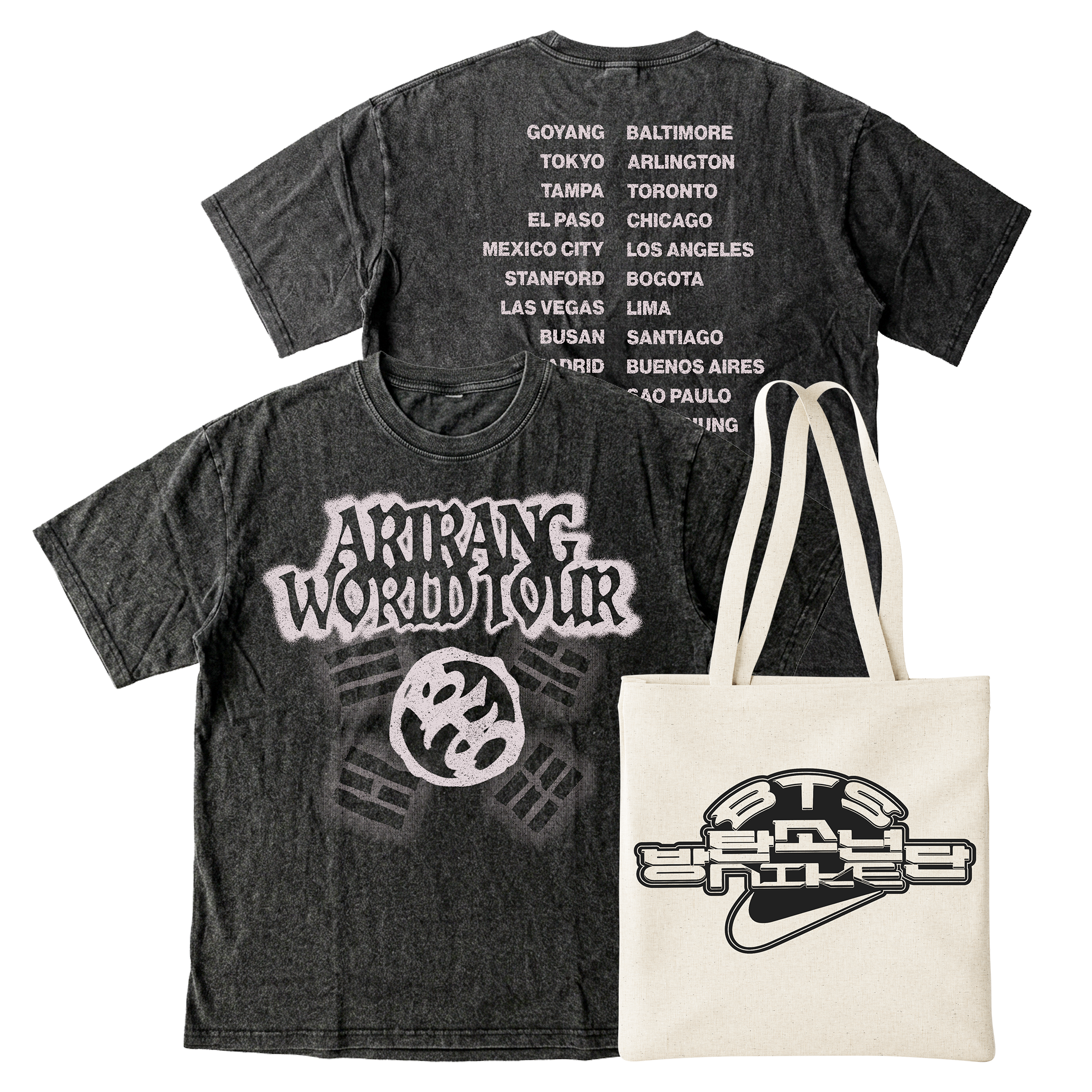 PACK PROMO NIKE Polera BTS Arirang #1 + Tote Bag  3