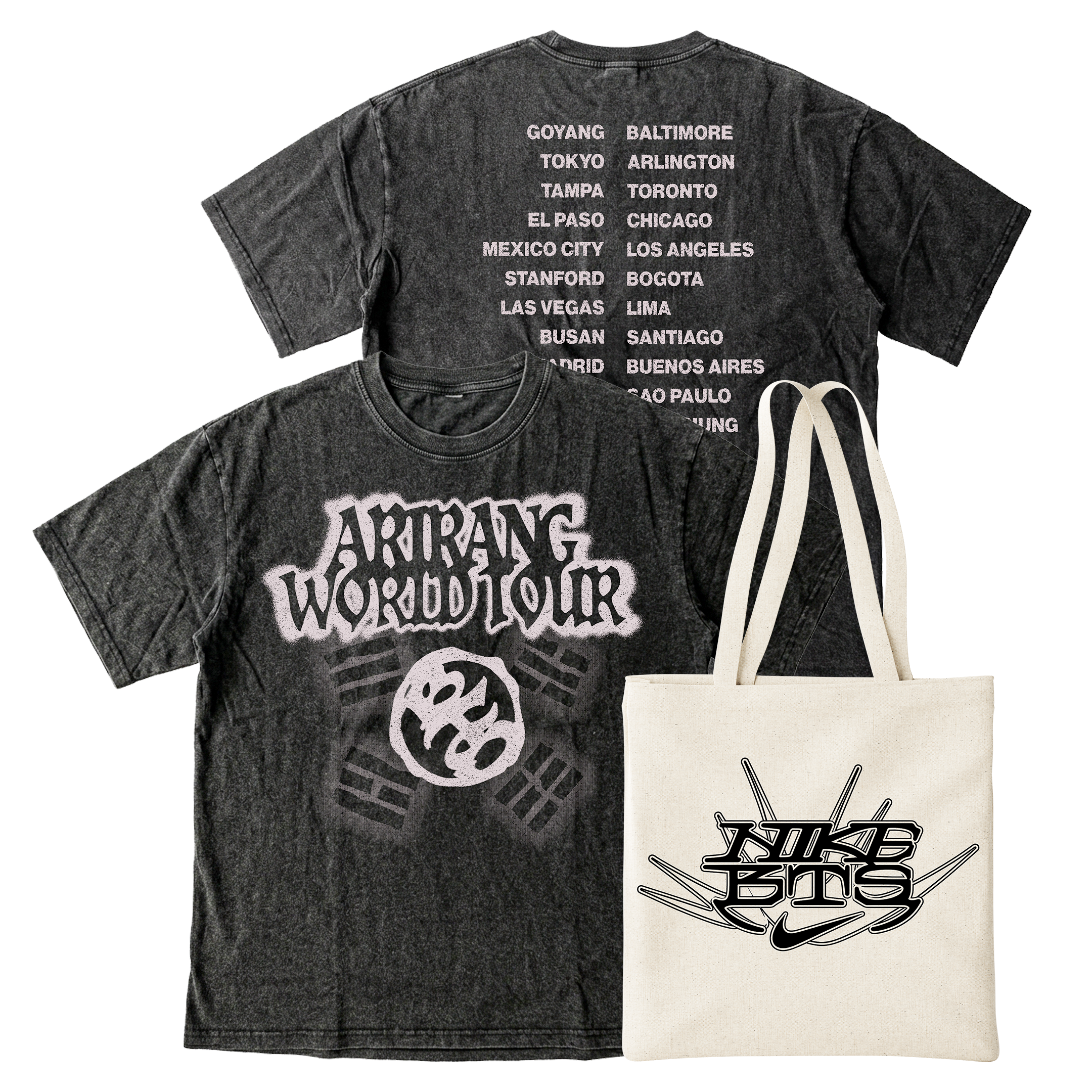 PACK PROMO NIKE Polera BTS Arirang #1 + Tote Bag  4