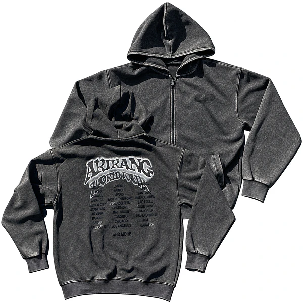 BTS Arirang #3 CON CIERRE- Merch Tour - Poleron Acid Wash - EDICIÓN LIMITADA