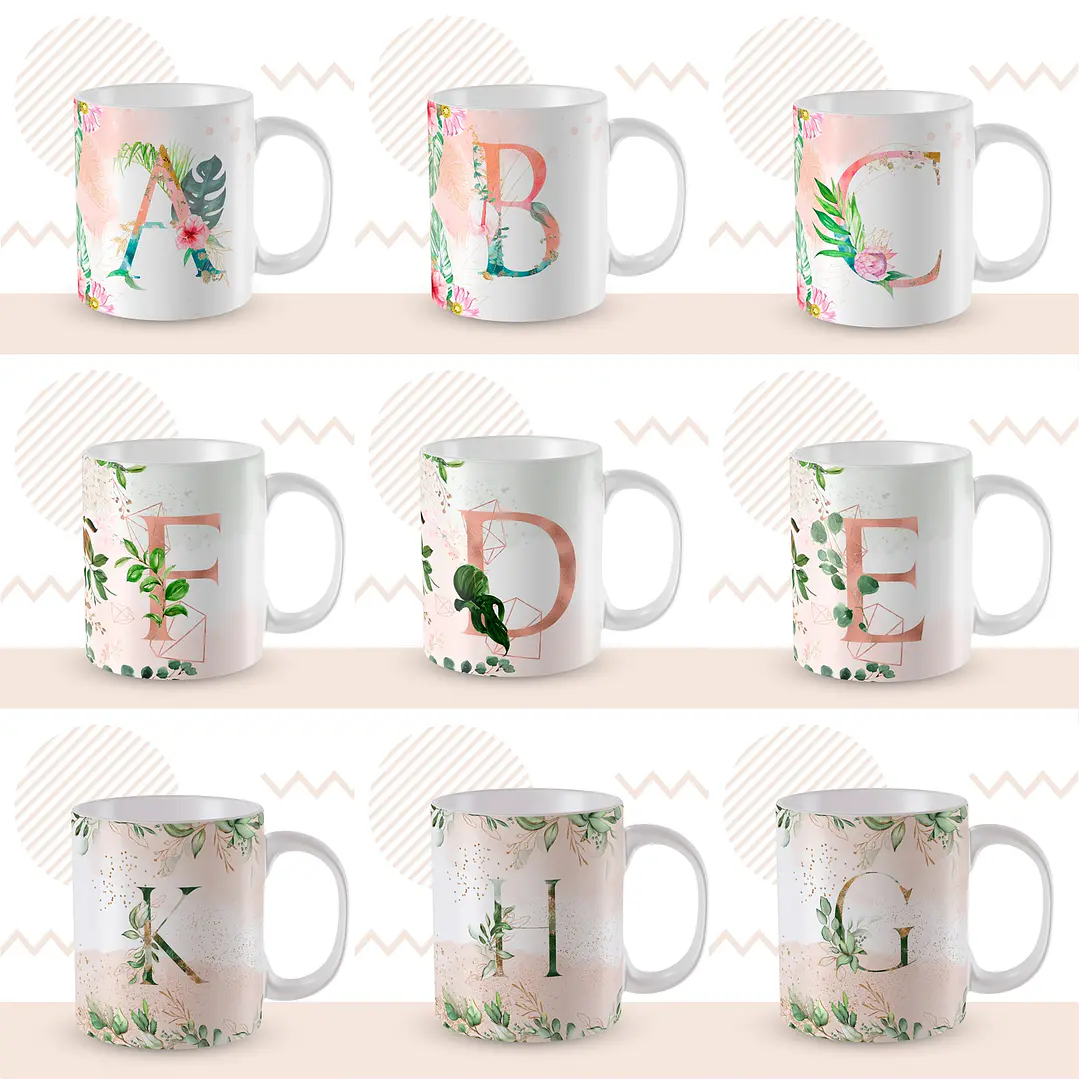 104 Artes para Caneca Alfabeto Arquivo em Jpge/Png 2